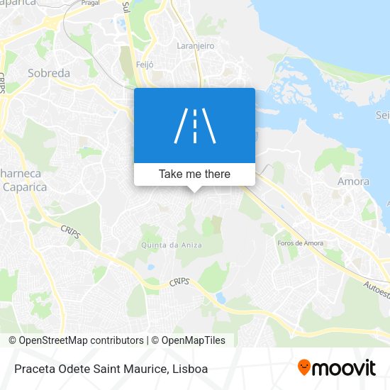 Praceta Odete Saint Maurice mapa