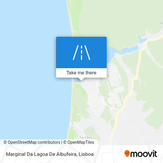 Marginal Da Lagoa De Albufeira map