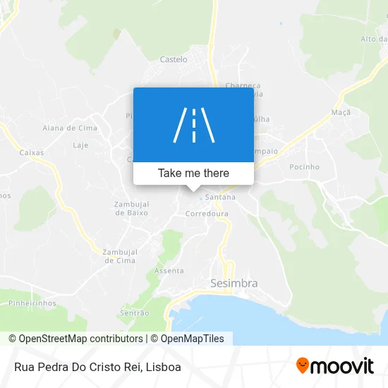 Rua Pedra Do Cristo Rei map