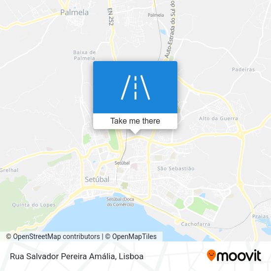 Rua Salvador Pereira Amália mapa
