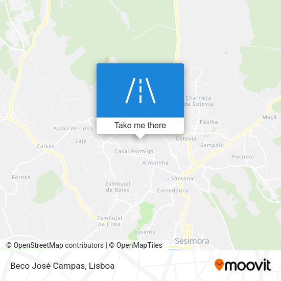 Beco José Campas mapa