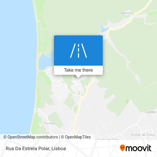 Rua Da Estrela Polar mapa