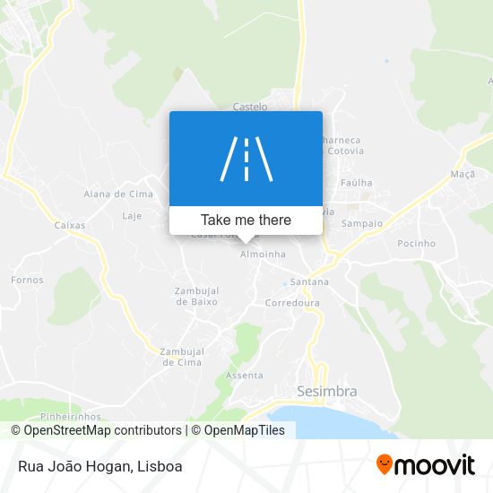 Rua João Hogan mapa