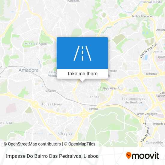 Impasse Do Bairro Das Pedralvas map