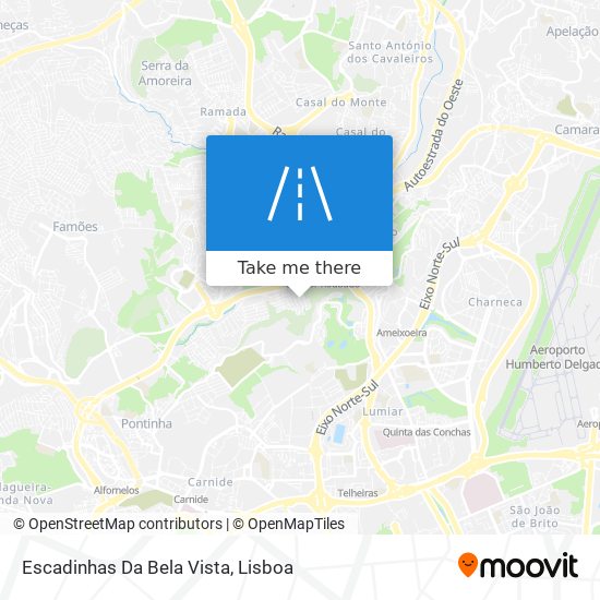 Escadinhas Da Bela Vista map