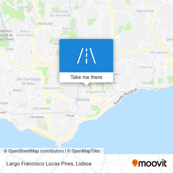 Largo Francisco Lucas Pires mapa