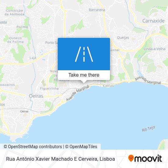 Rua António Xavier Machado E Cerveira map