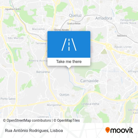 Rua António Rodrigues map