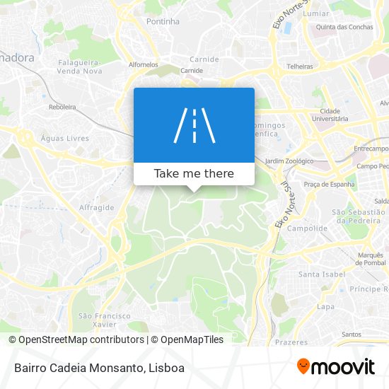 Bairro Cadeia Monsanto map