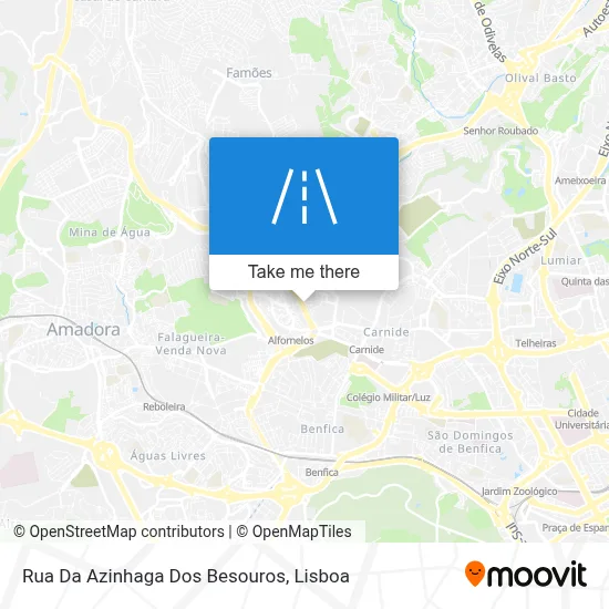 Rua Da Azinhaga Dos Besouros map
