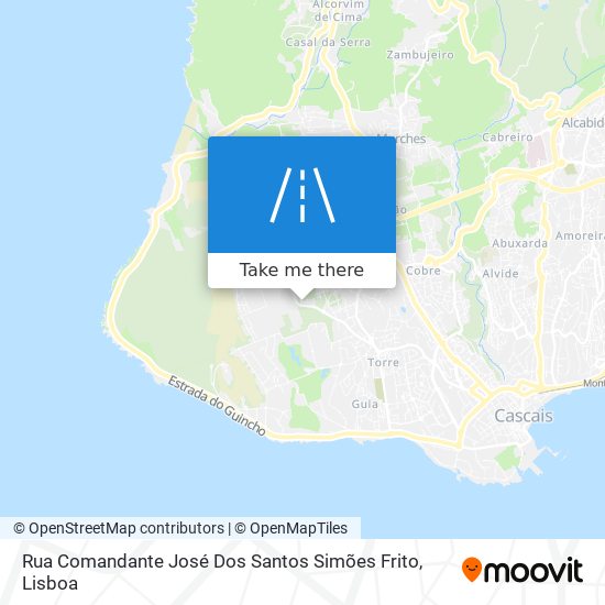 Rua Comandante José Dos Santos Simões Frito map