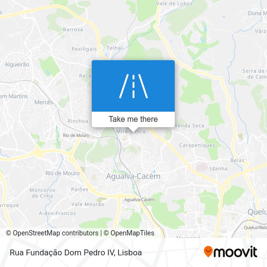 Rua Fundação Dom Pedro IV mapa