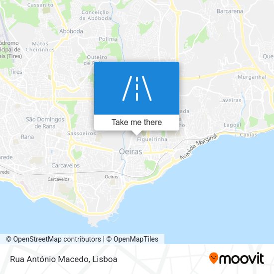 Rua António Macedo mapa