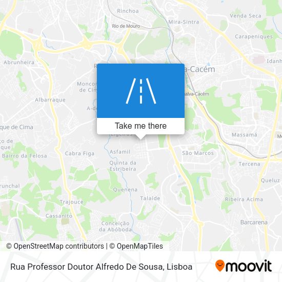 Rua Professor Doutor Alfredo De Sousa map