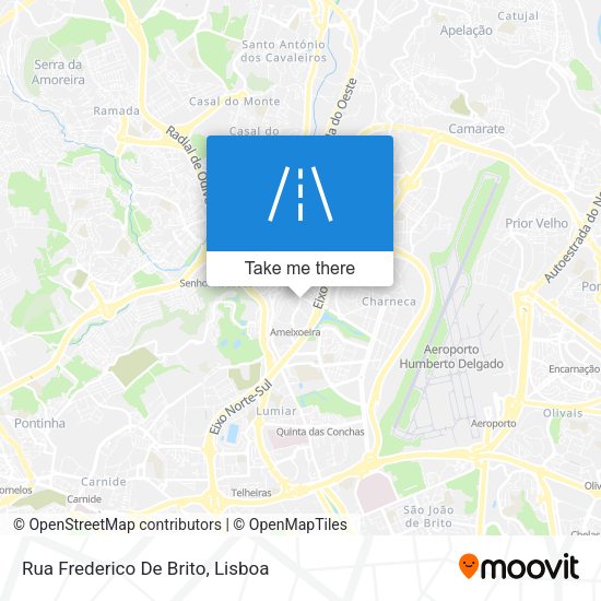 Rua Frederico De Brito map