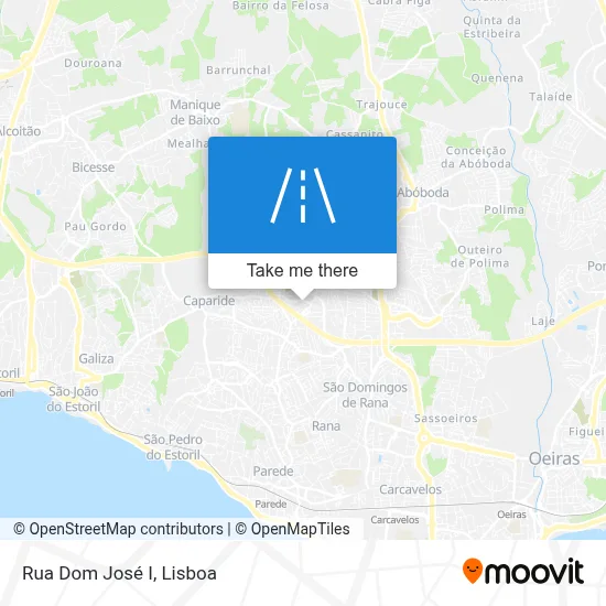 Rua Dom José I map