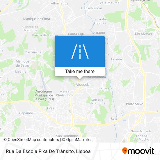 Rua Da Escola Fixa De Trânsito mapa