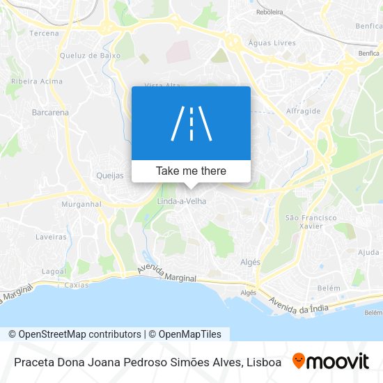 Praceta Dona Joana Pedroso Simões Alves mapa