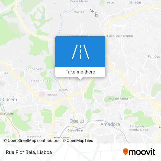 Rua Flor Bela mapa
