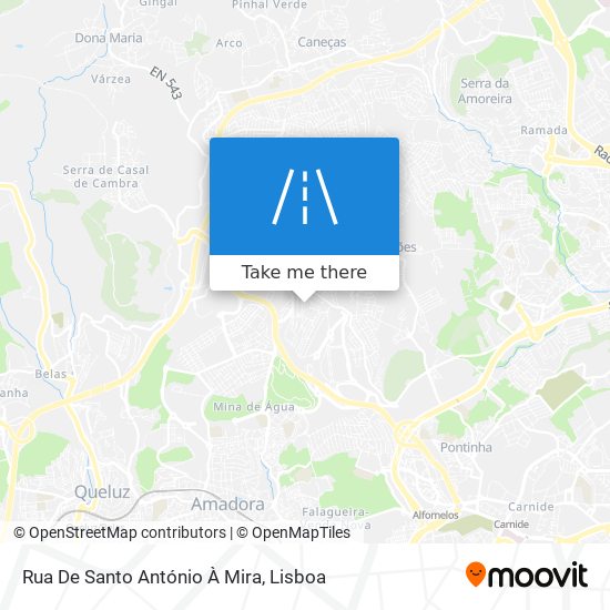 Rua De Santo António À Mira map