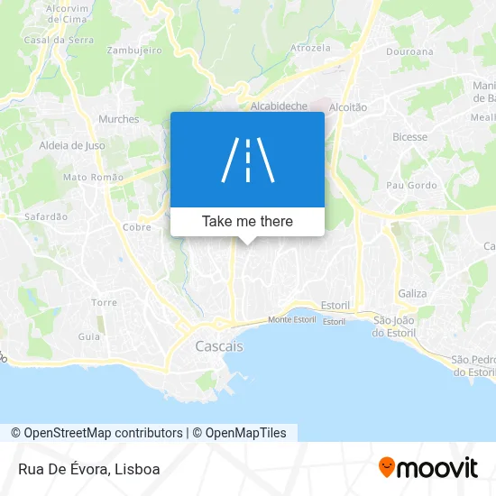 Rua De Évora map