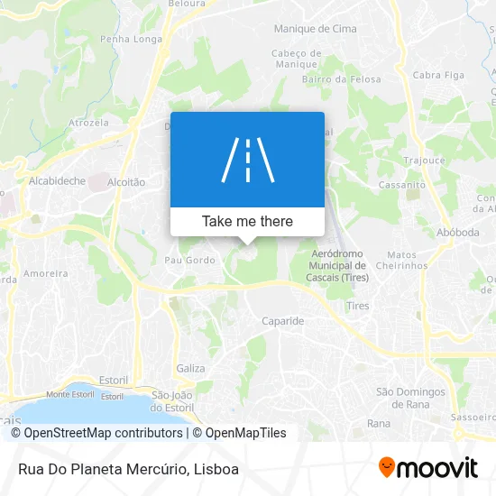 Rua Do Planeta Mercúrio map