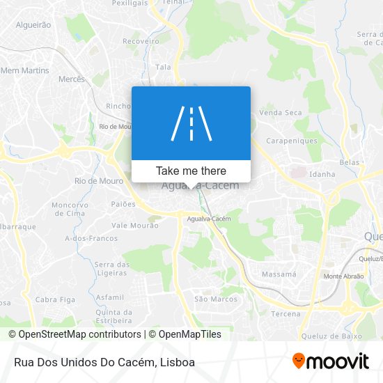 Rua Dos Unidos Do Cacém map
