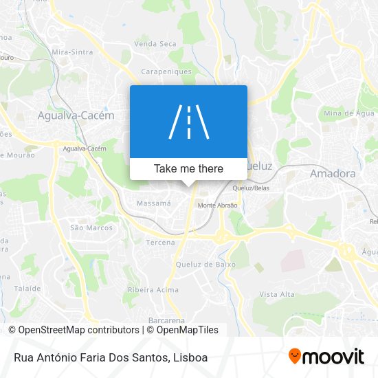 Rua António Faria Dos Santos mapa