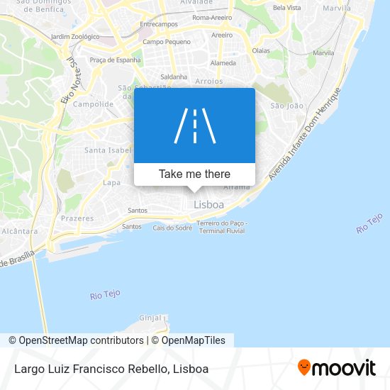 Largo Luiz Francisco Rebello map