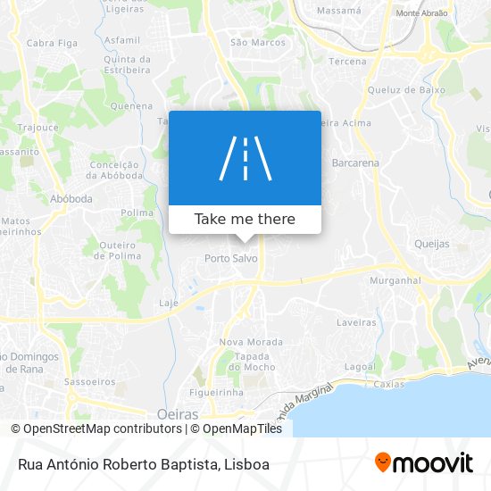 Rua António Roberto Baptista mapa