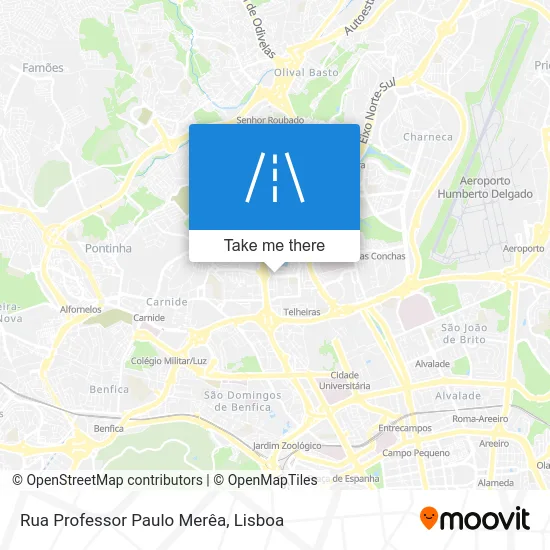 Rua Professor Paulo Merêa map