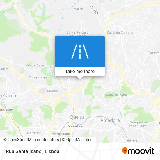 Rua Santa Isabel map