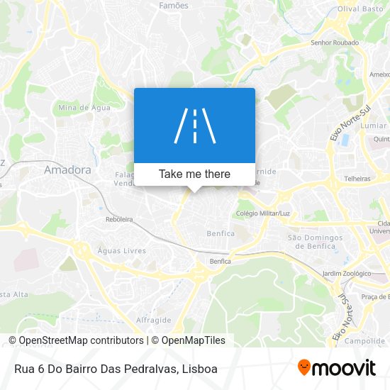 Rua 6 Do Bairro Das Pedralvas map