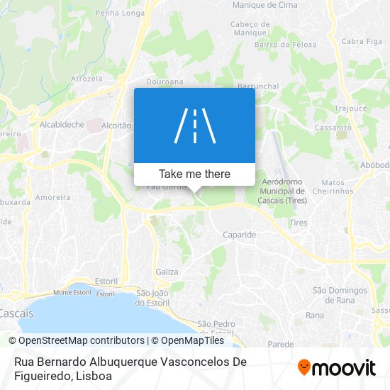 Rua Bernardo Albuquerque Vasconcelos De Figueiredo map