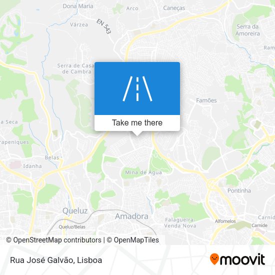 Rua José Galvão mapa