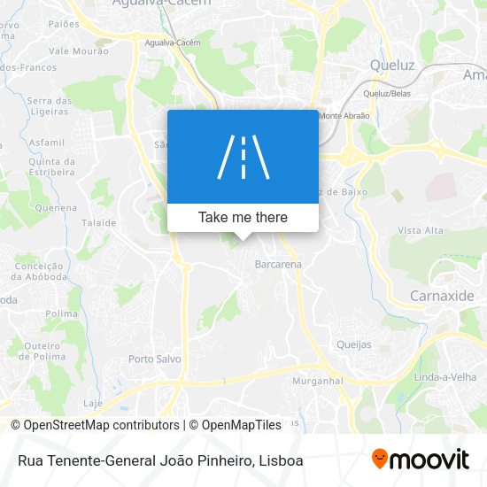Rua Tenente-General João Pinheiro mapa