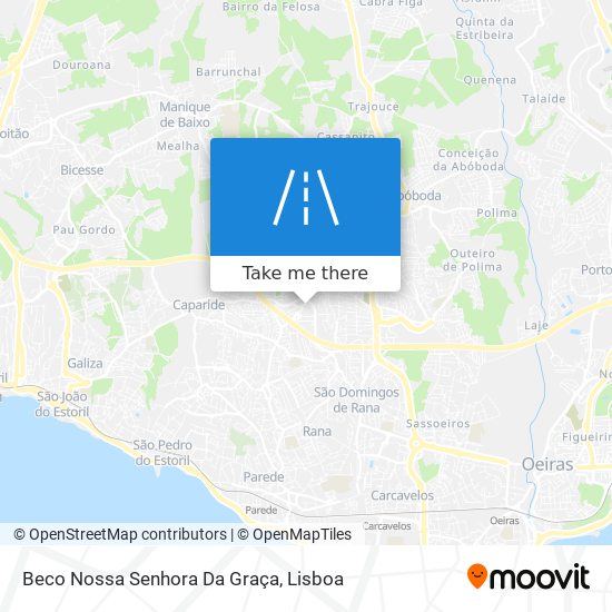 Beco Nossa Senhora Da Graça mapa