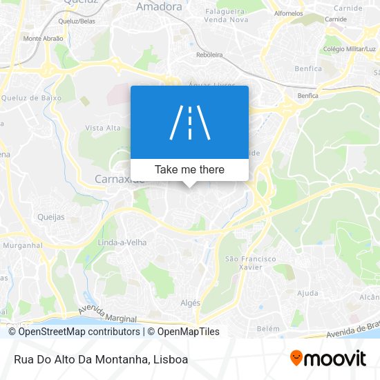 Rua Do Alto Da Montanha map