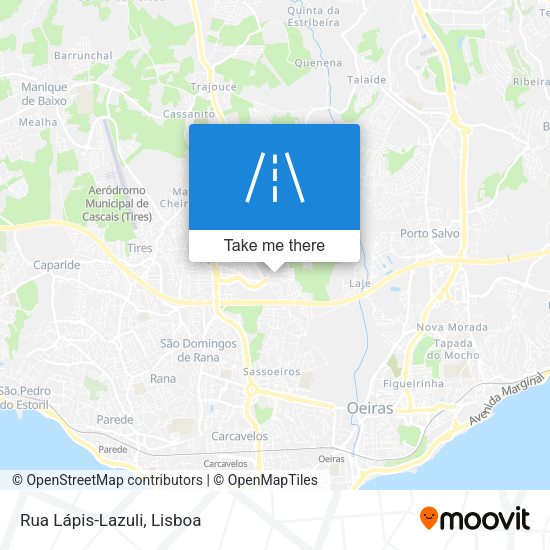Rua Lápis-Lazuli mapa