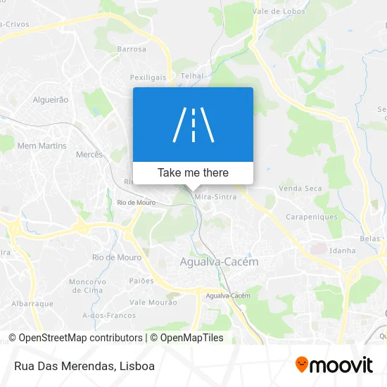 Rua Das Merendas map