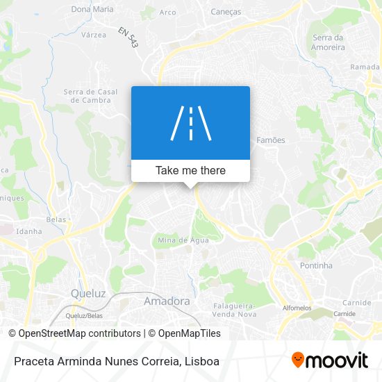 Praceta Arminda Nunes Correia mapa