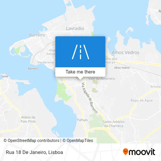 Rua 18 De Janeiro map