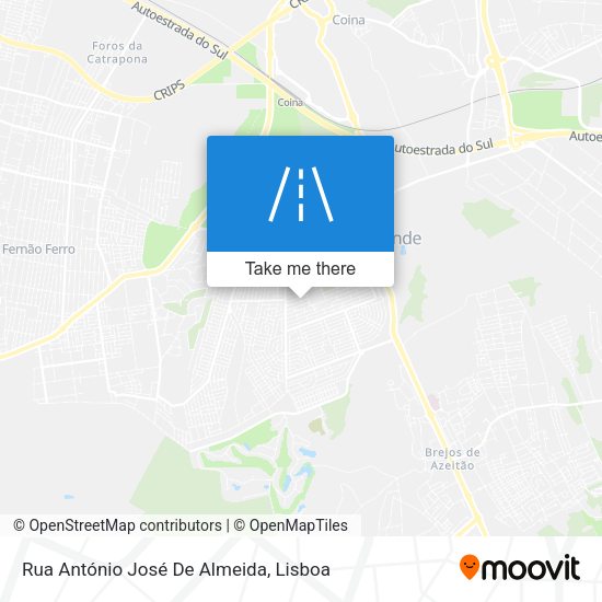 Rua António José De Almeida map