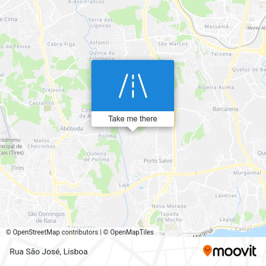 Rua São José mapa