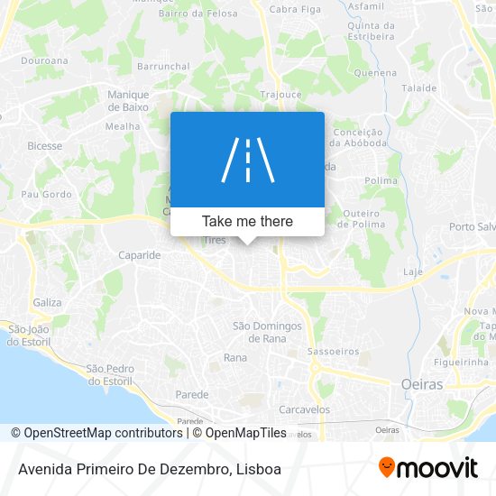 Avenida Primeiro De Dezembro mapa