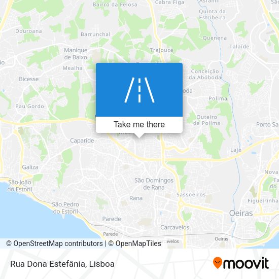 Rua Dona Estefânia map