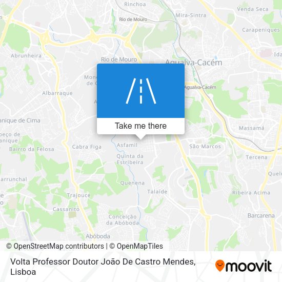 Volta Professor Doutor João De Castro Mendes mapa