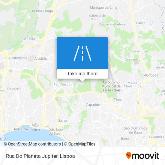 Rua Do Planeta Jupiter map