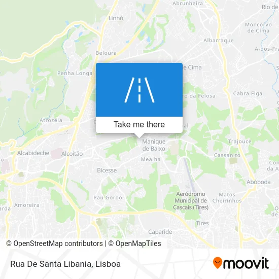 Rua De Santa Libania map