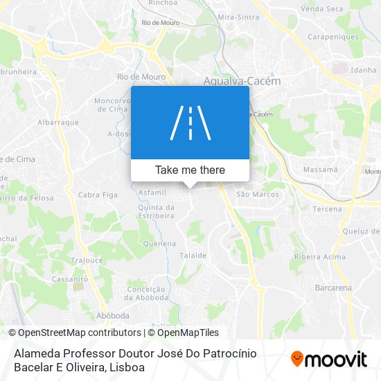 Alameda Professor Doutor José Do Patrocínio Bacelar E Oliveira mapa